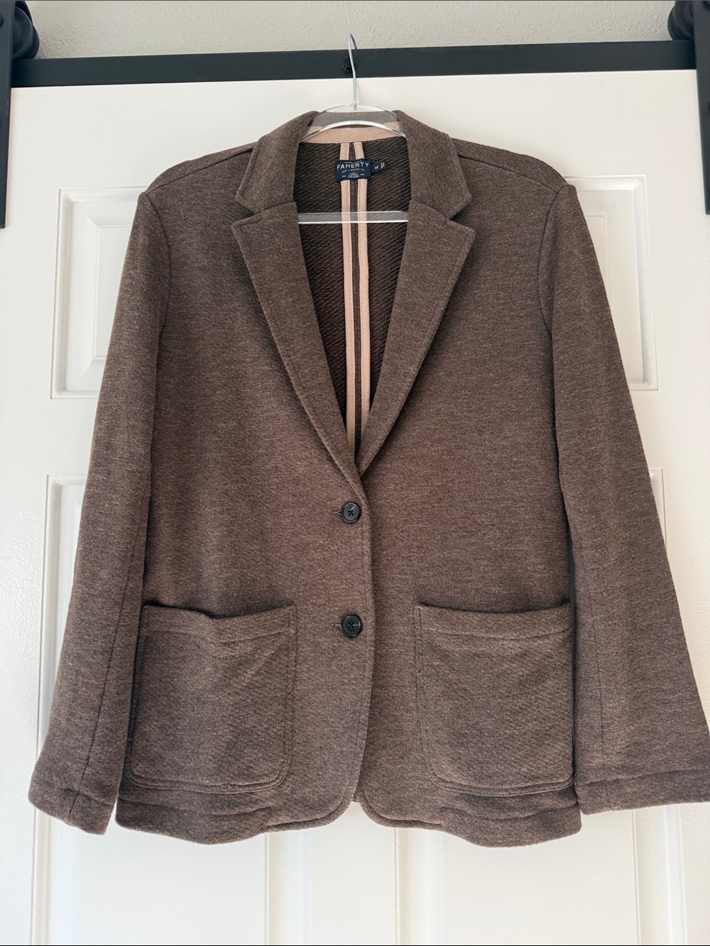 Faherty Brown Knit Blazer